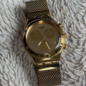 ❌ SOLD - Swatch Irony Chrono YCG410G – Gold Stainless Steel Watch
